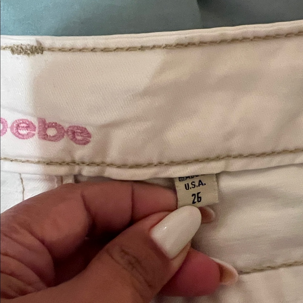Bebe white Denim Skirt - Picture 11 of 11